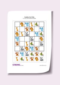 Sudoku For Kids - Animal Sudoku (Medium)