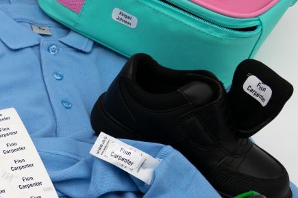 School Name Labels - Easy To Apply