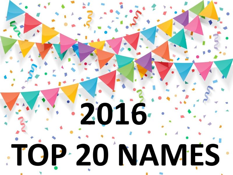 The Most Popular Names Of 2016