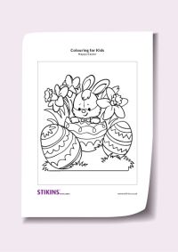 Easter Bunny Colouring Sheet