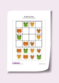Sudoku For Kids - Animal Sudoku (Easy)