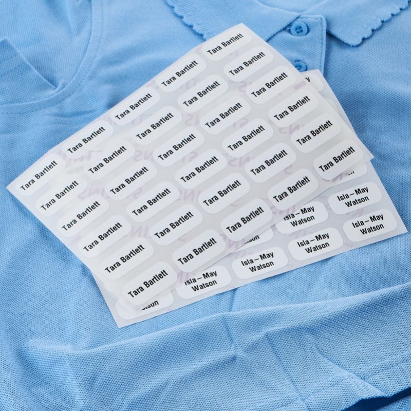Clothes Name Labels. Stick On School Name Labels, Name Tags: Stikins ®